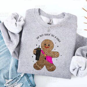 Out Here Looking Like A Snack Sweatshirt- Color: Sport Gray/ New